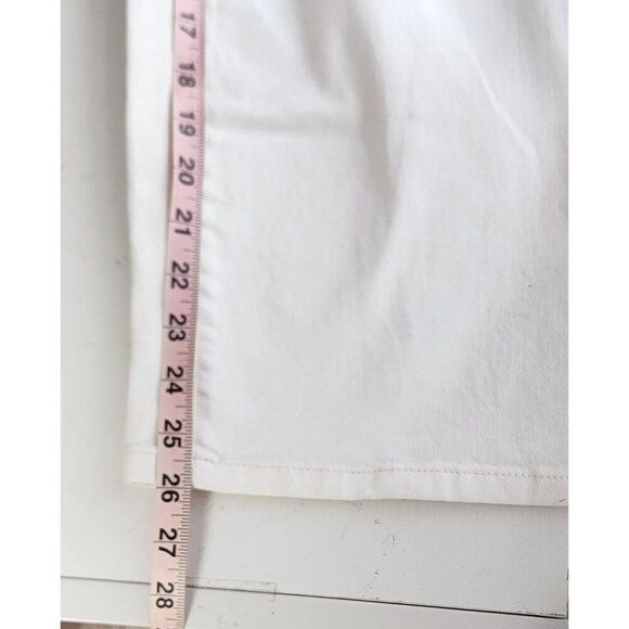 I.N.C International Concepts High Rise Denim White Embroidered Size 14 Jeans - Picture 4 of 9